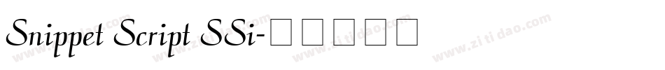 Snippet Script SSi字体转换